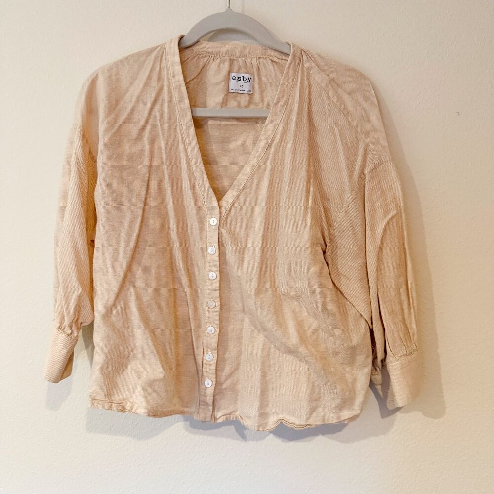 Esby Button Down - Sheer Stripe